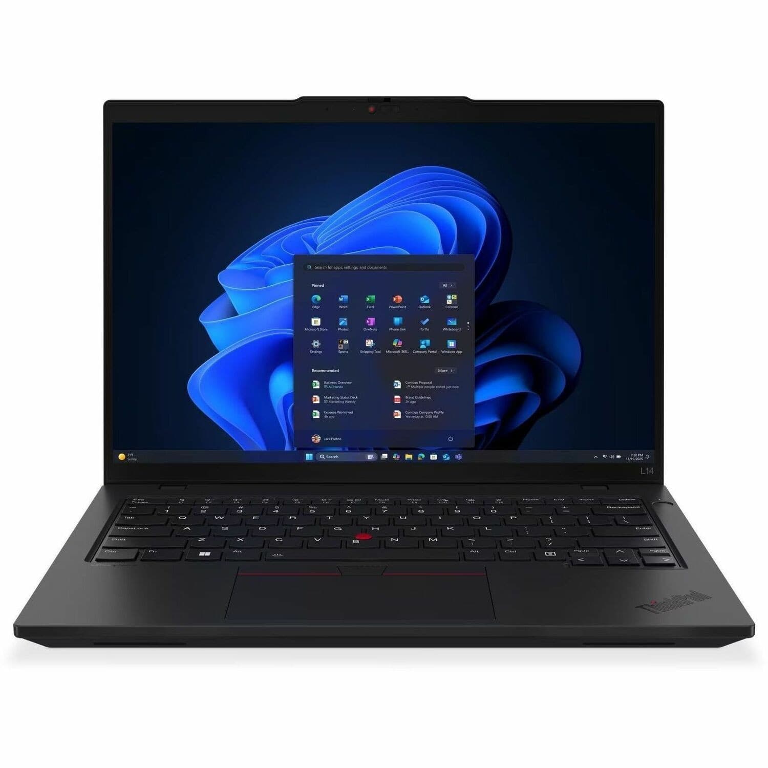 Lenovo ThinkPad L14 Gen 6 21S60036AU 14" Notebook - WUXGA - 60 Hz - Intel Core Ultra 5 225U - 32 GB - 512 GB SSD - English Keyboard - Black
