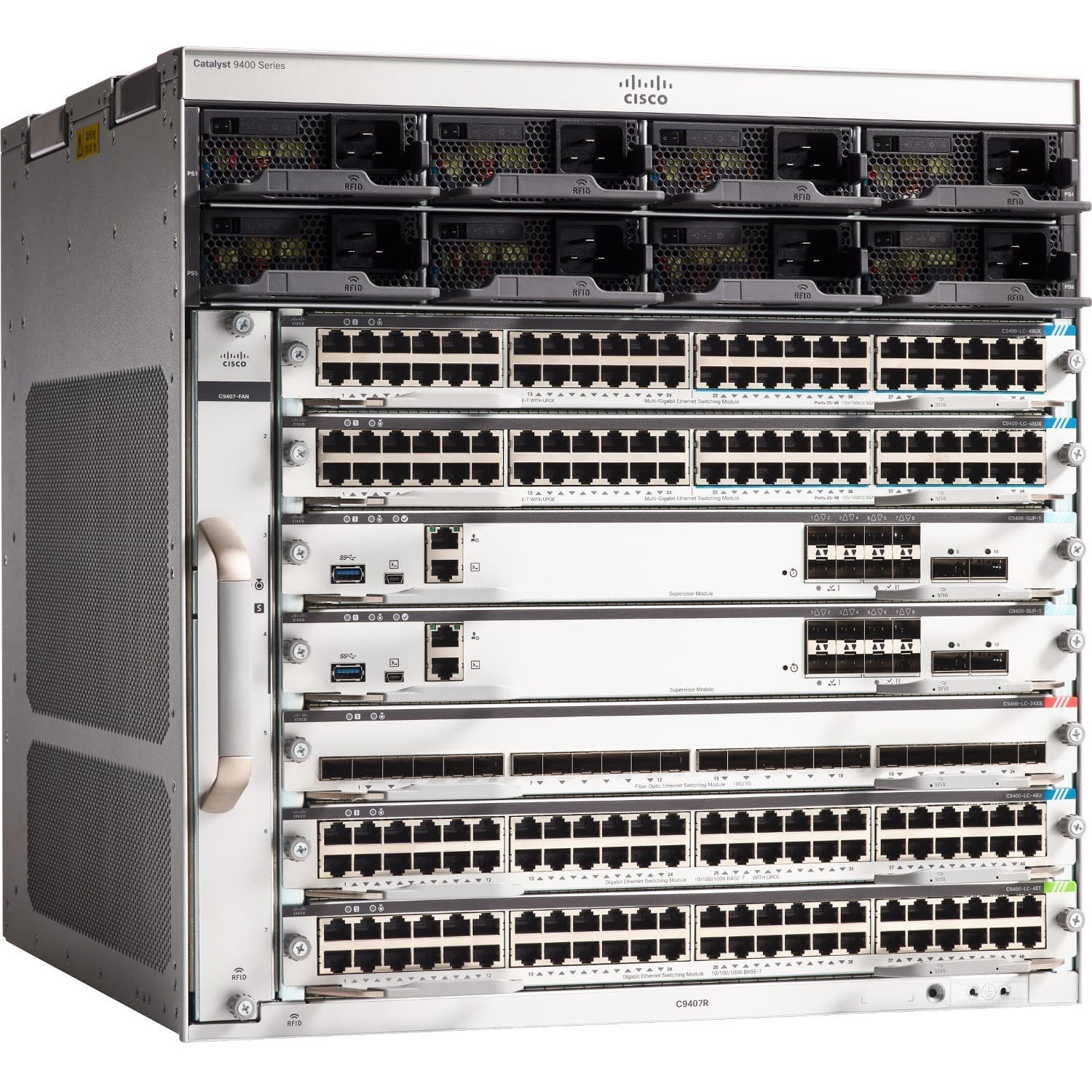 Cisco Catalyst 9400 C9407R Manageable Switch Chassis - Refurbished