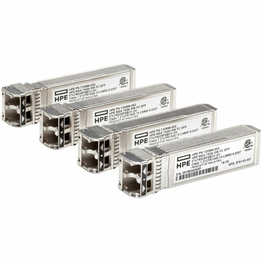 HPE SFP+ - 1 x Fiber Channel Network - 4 / Pack