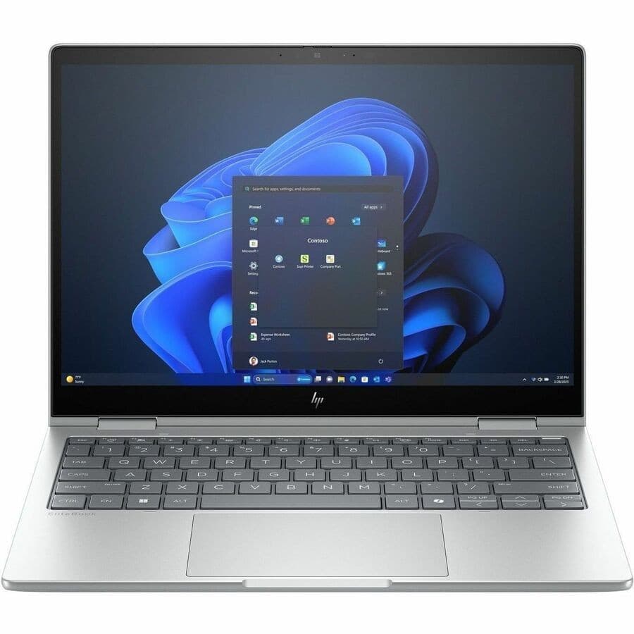 HP EliteBook 8 Flip G1i 13.3" Touchscreen Convertible 2 in 1 Notebook - WUXGA - Intel Core Ultra 5 225U - 16 GB - 512 GB SSD - Glacier Silver
