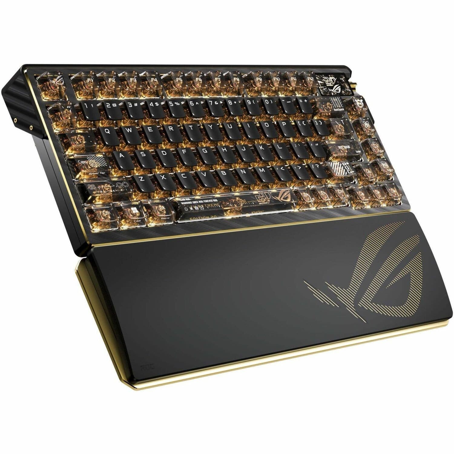 Asus ROG Azoth Extreme Edition 20 Gaming Keyboard - Wired/Wireless Connectivity - USB 2.0 Type A Interface - RGB LED