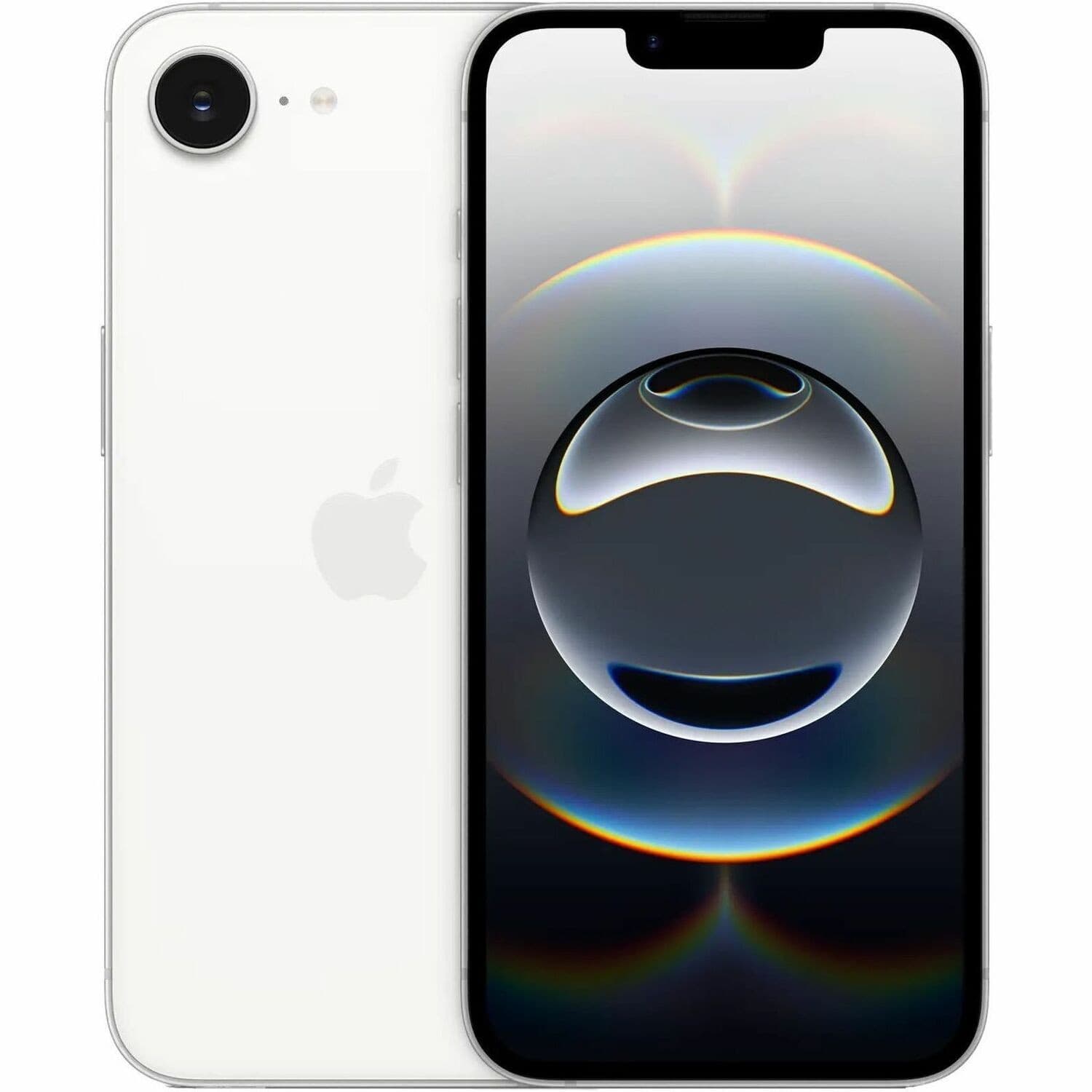 Apple iPhone 16e 128 GB Smartphone - 6.1" OLED HDR10+ 2532 x 1170 - Hexa-core (A18Dual-core (2 Core) 4.04 GHz + A18 Quad-core (4 Core) 2.20 GHz - 8 GB RAM - iOS 18 - 5G - White