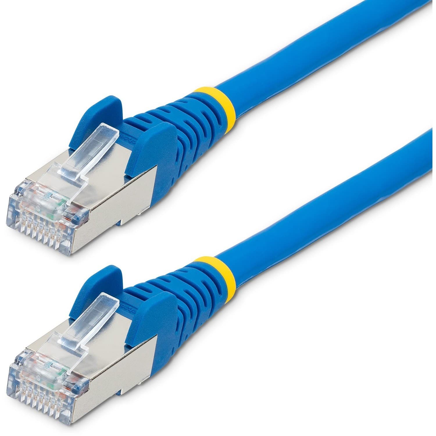 StarTech.com 10m CAT6a Ethernet Cable, Blue Low Smoke Zero Halogen (LSZH) 10 GbE 100W PoE S/FTP Snagless RJ-45 Network Patch Cord