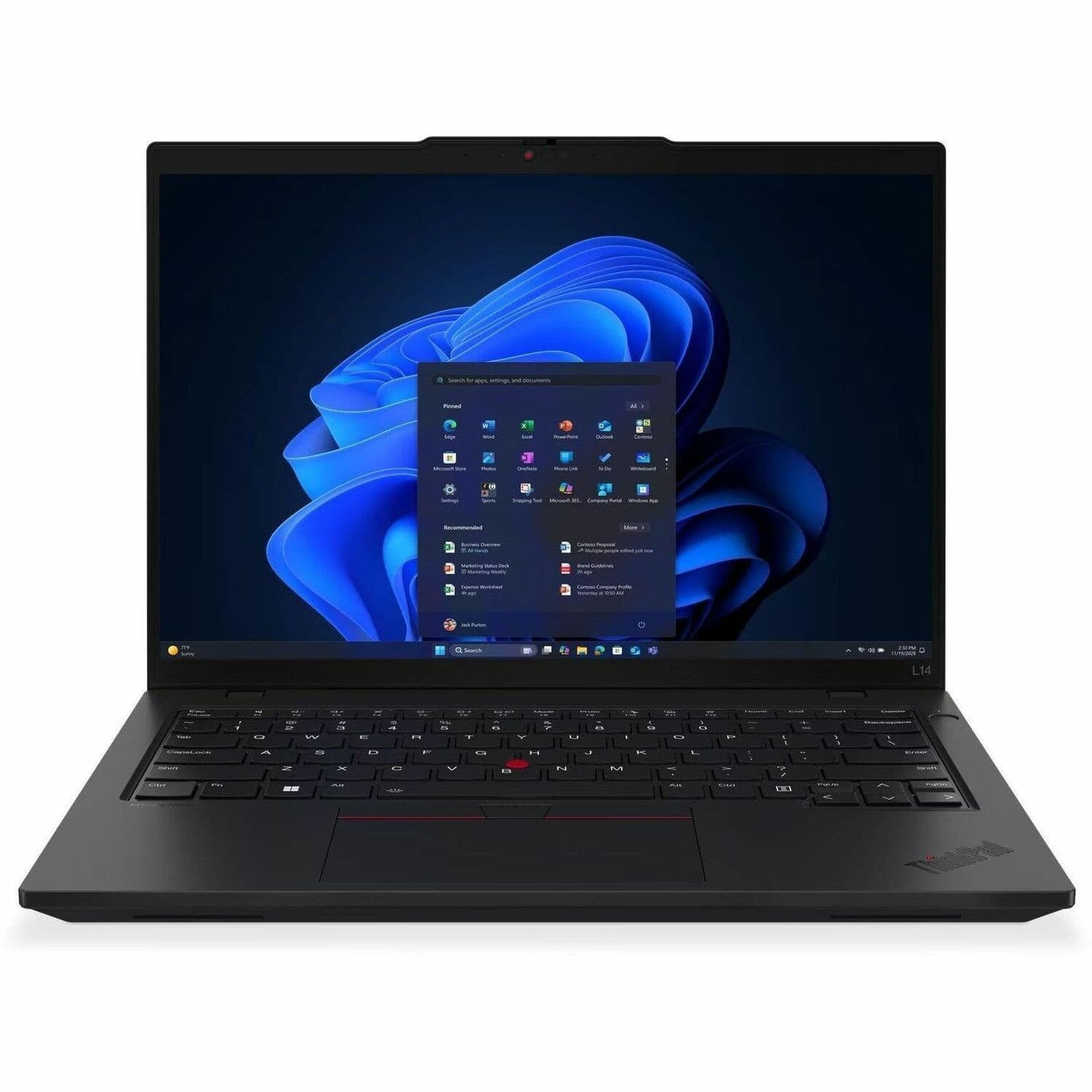 Lenovo ThinkPad L14 Gen 6 21SE001LAU 14" Copilot+ PC Notebook - WUXGA - 60 Hz - AMD Ryzen AI 7 PRO 350 - 32 GB - 512 GB SSD - Black