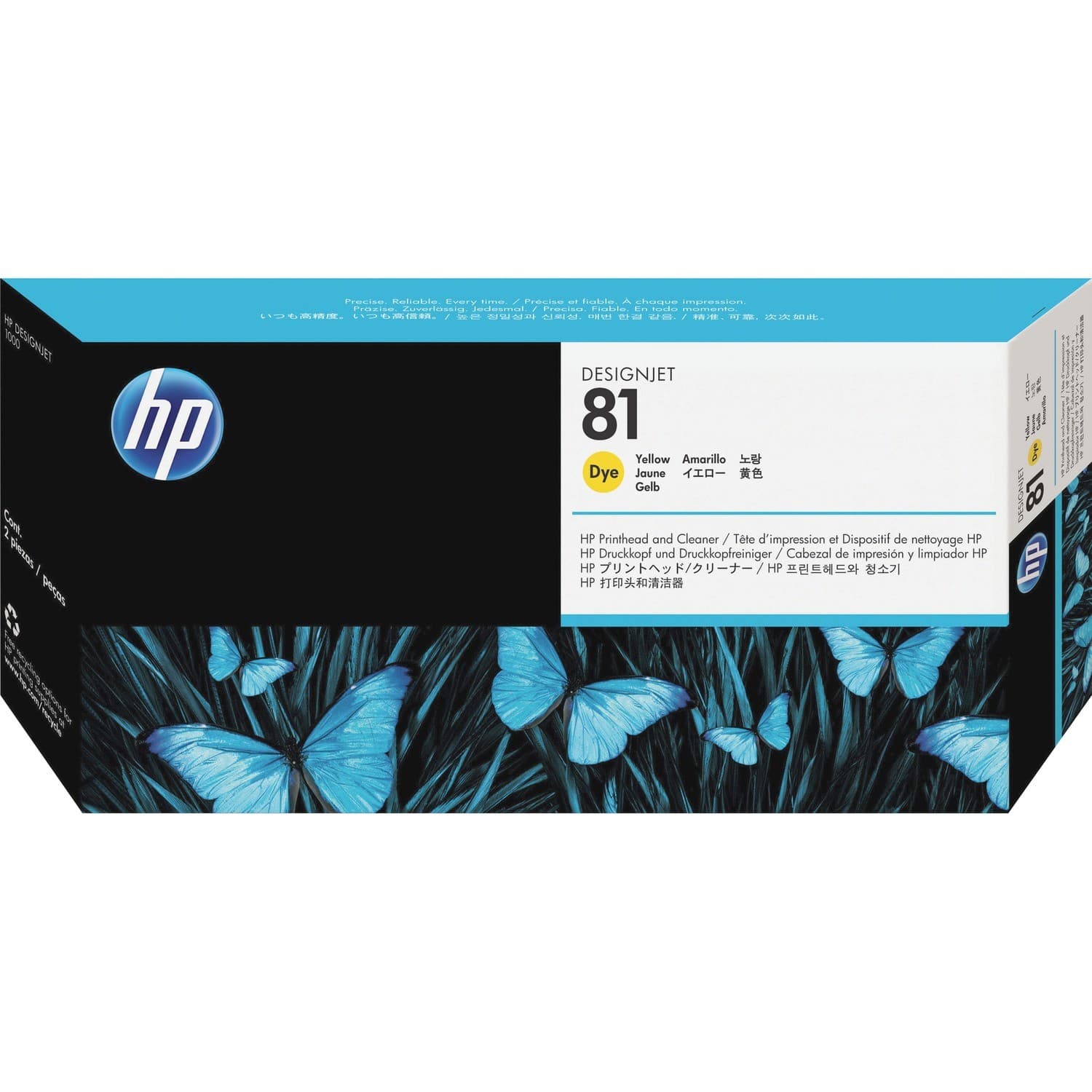 HP 81 (C4953A) Original Inkjet Printhead - Single Pack - Yellow - 1 / Box