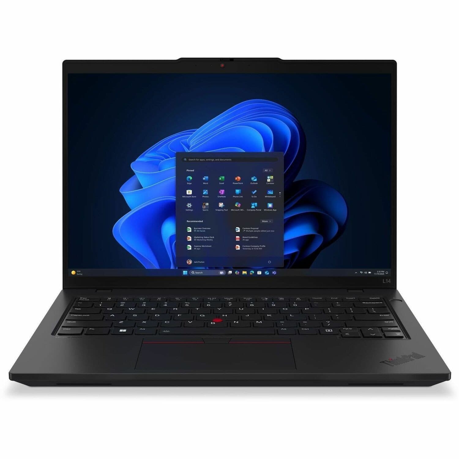 Lenovo ThinkPad L14 Gen 6 21S6000SAU 14" Notebook - WUXGA - 60 Hz - Intel Core Ultra 5 225U - 16 GB - 512 GB SSD - English Keyboard - Black