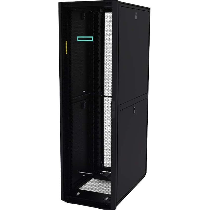 HPE Advanced 36U Floor Standing Enclosed Cabinet Rack Cabinet for Server, Networking, Storage - 600 mm Rack Width x 1075 mm Rack Depth - Black