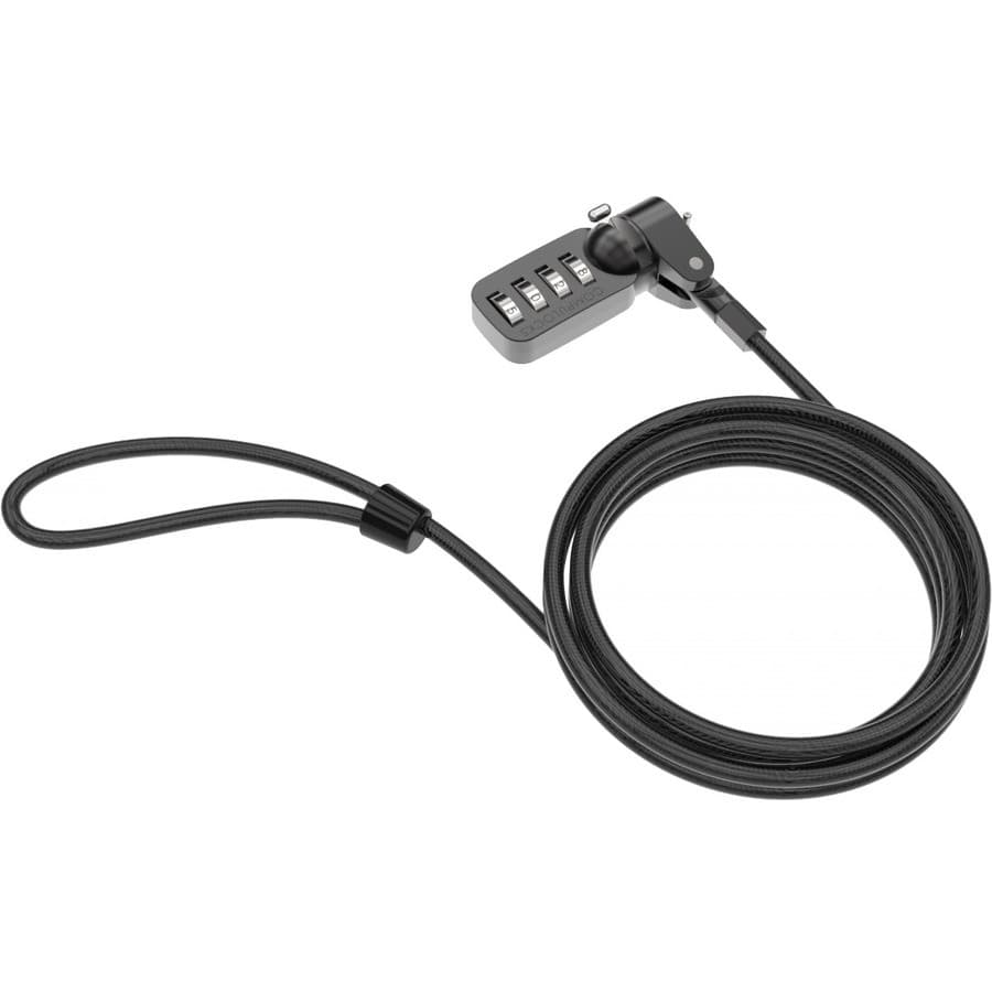 COMPULOCKS UNIVERSAL SECURITY CABLE LOCK WITH 4 DIAL COMBINATION - Cable de seguridad universal, ranura T-BAR, con combinación de 4 d&iacute;gitos
