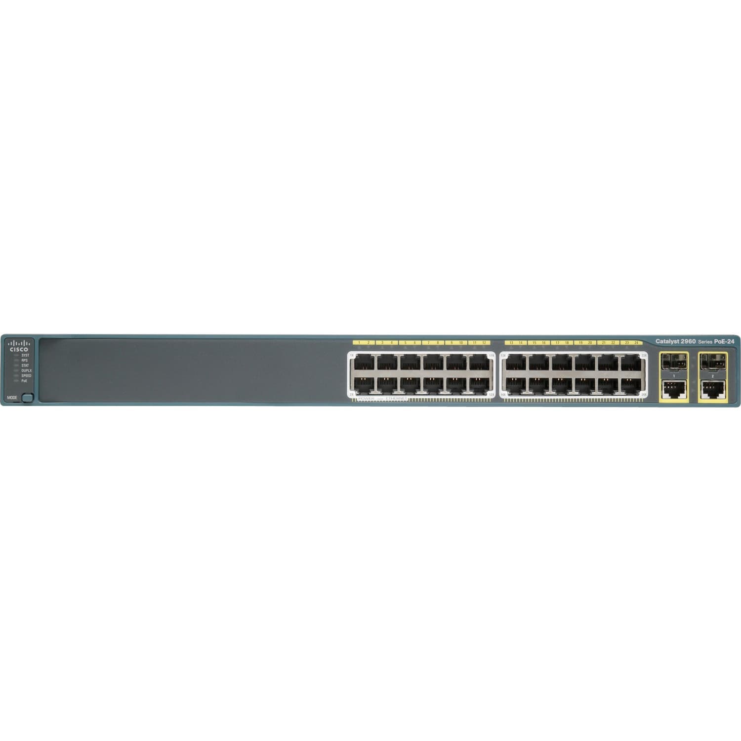 Cisco Catalyst 2960 2960-24PC-L 24 Ports Manageable Ethernet Switch - Fast Ethernet - 10Base-T, 10/100Base-TX