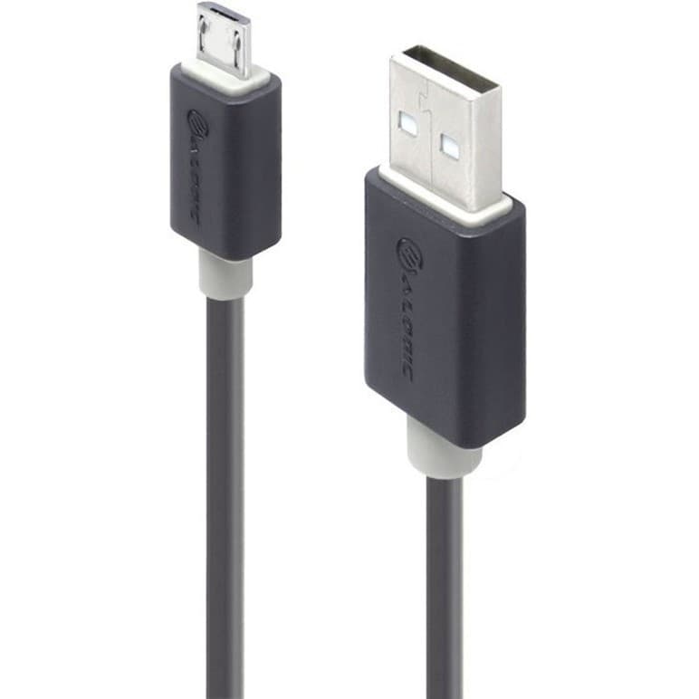Alogic 1 m Micro-USB/USB Data Transfer Cable for Mobile Device, Phone, Tablet, PDA, GPS, Computer, Wall Charger - 1