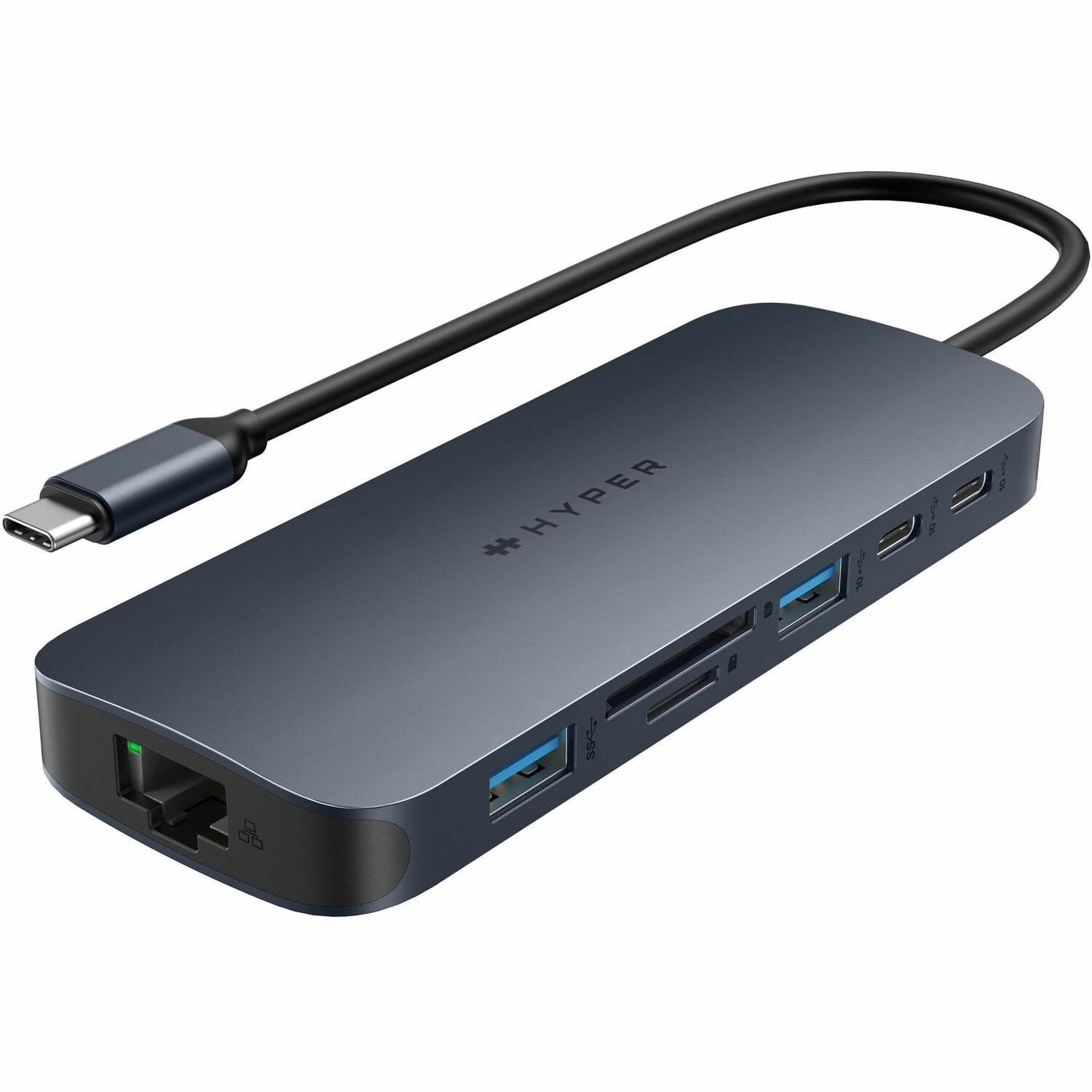 Targus HyperDrive HD4006GL USB Type C Docking Station - Charging Capability - Memory Card Reader - SD - Midnight Blue