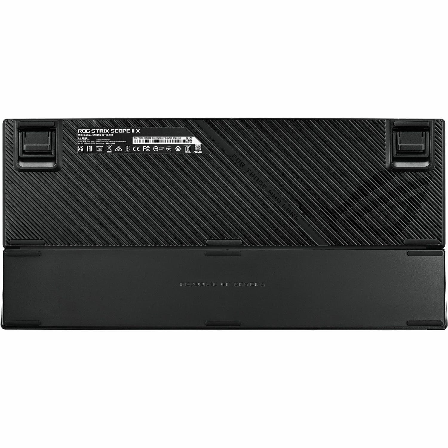 Asus ROG Strix Scope II X Gaming Keyboard - Cable Connectivity - USB 2.0 Type A Interface - RGB LED