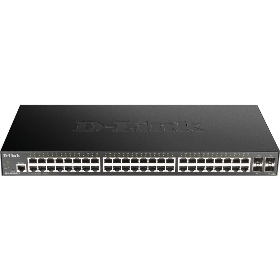 D-Link DGS-1250 DGS-1250-52X 52 Ports Manageable Ethernet Switch - Gigabit Ethernet - 1000Base-T