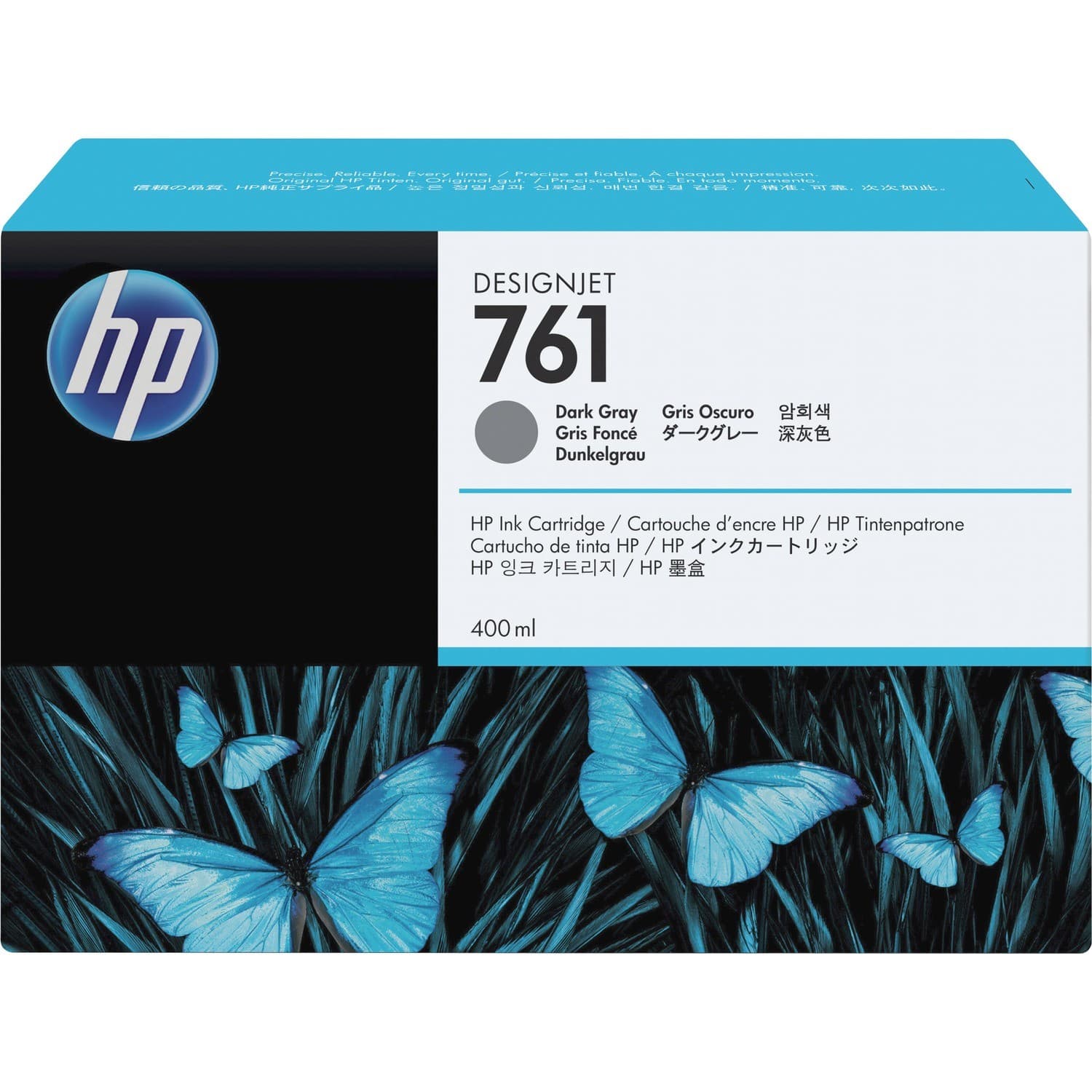 HP 761 Original Inkjet Ink Cartridge - Dark Grey - 1 Each