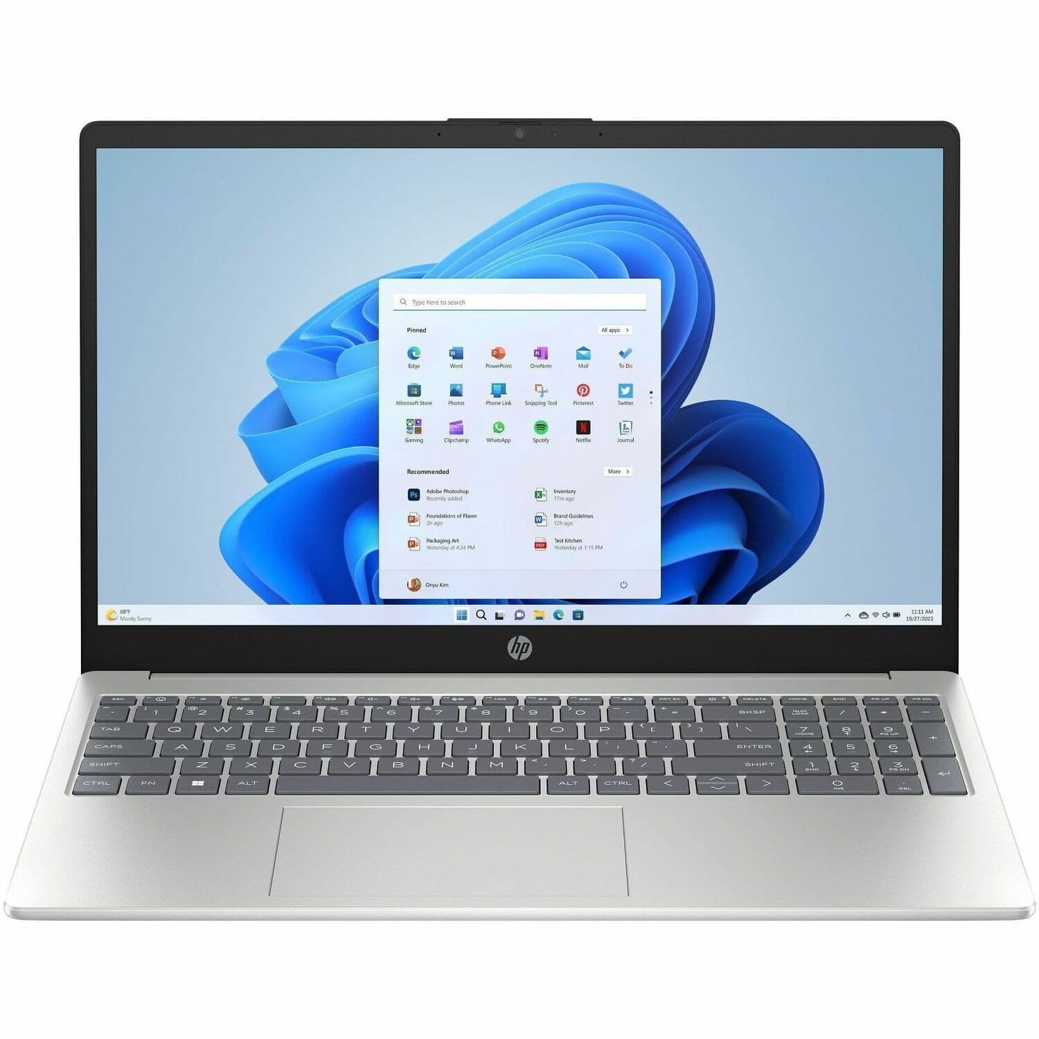 HP 15-fd1000 15-fd1265TU 15.6" Notebook - Full HD - Intel Core 5 Series 1 120U - 8 GB - 256 GB SSD - Natural Silver
