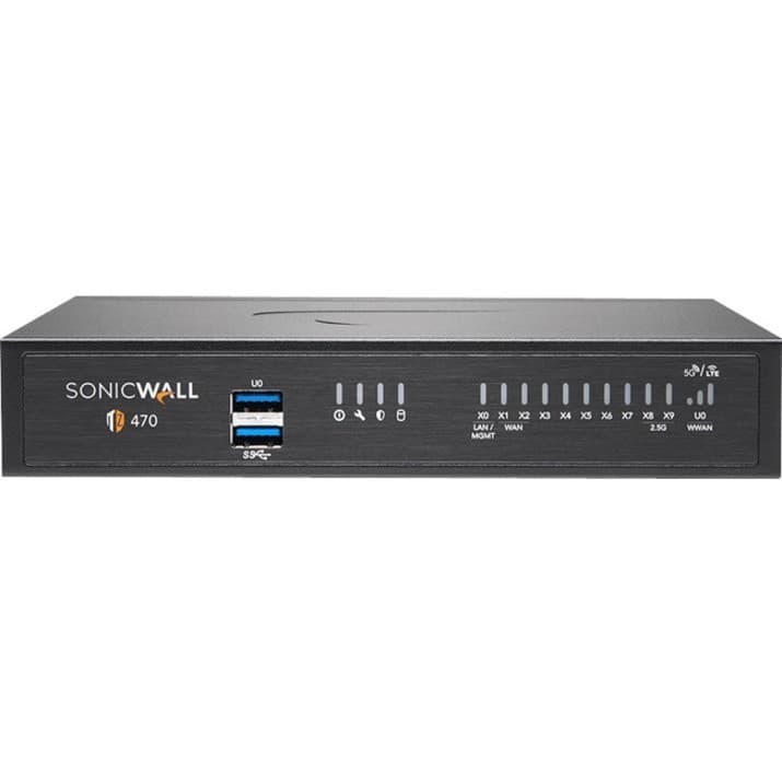 SonicWall TZ470 Network Security/Firewall Appliance - 3 Year TotalSecure Threat Edition - TAA Compliant