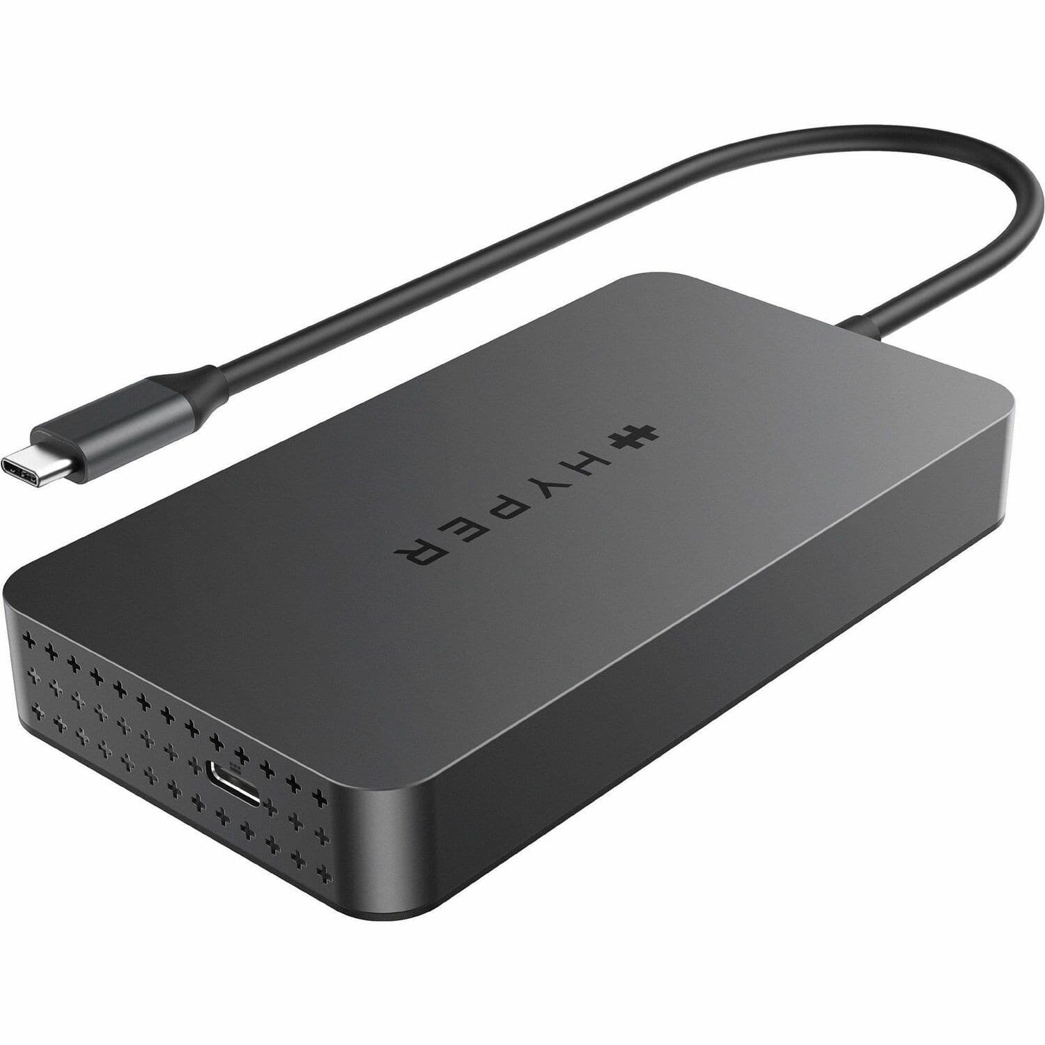 Hyper HyperDrive HD7002GL USB Type C Docking Station for Notebook, Monitor, Microphone, Headphone - Charging Capability - Grey