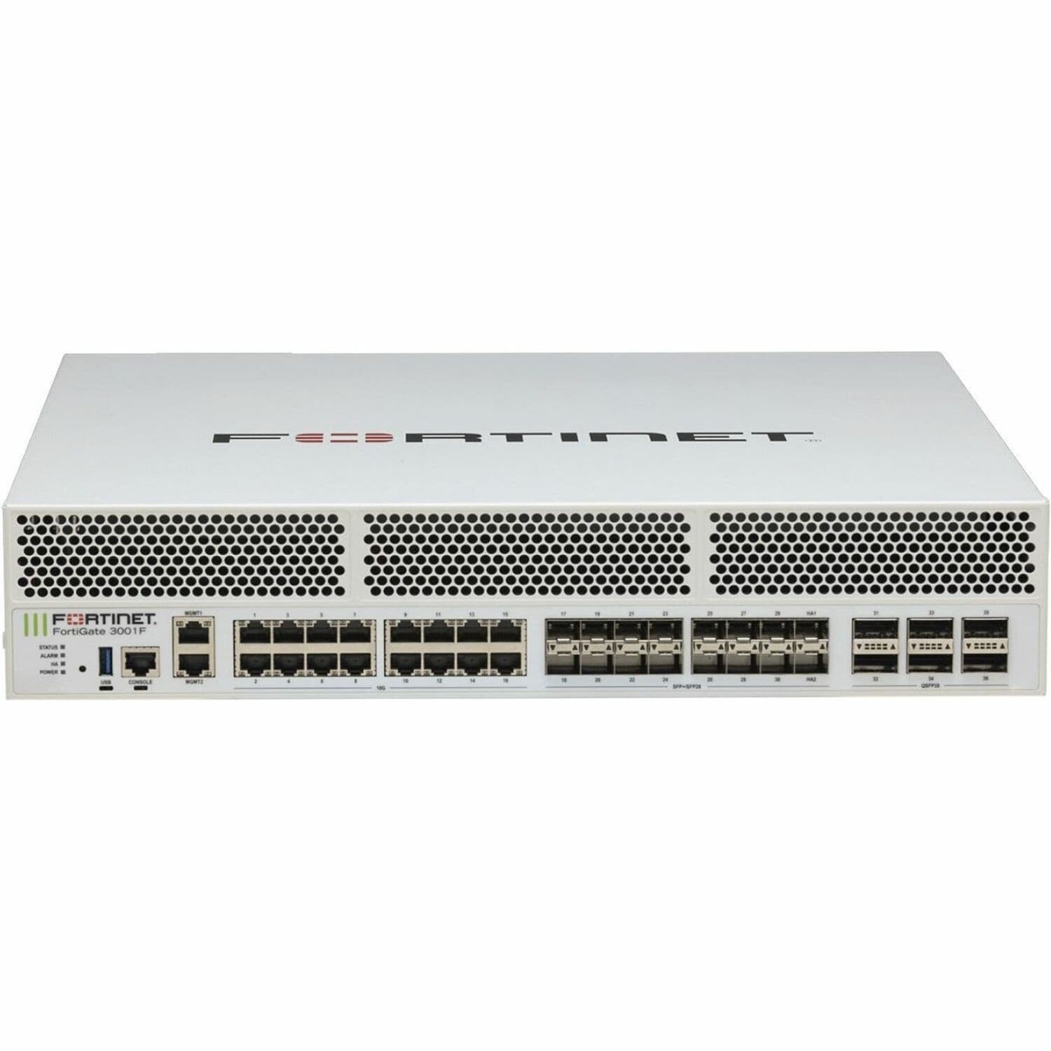 Fortinet FortiGate FG-3001F Network Security/Firewall Appliance - 3 Year FortiCare Premium and FortiGuard Unified Threat Protection (UTP)