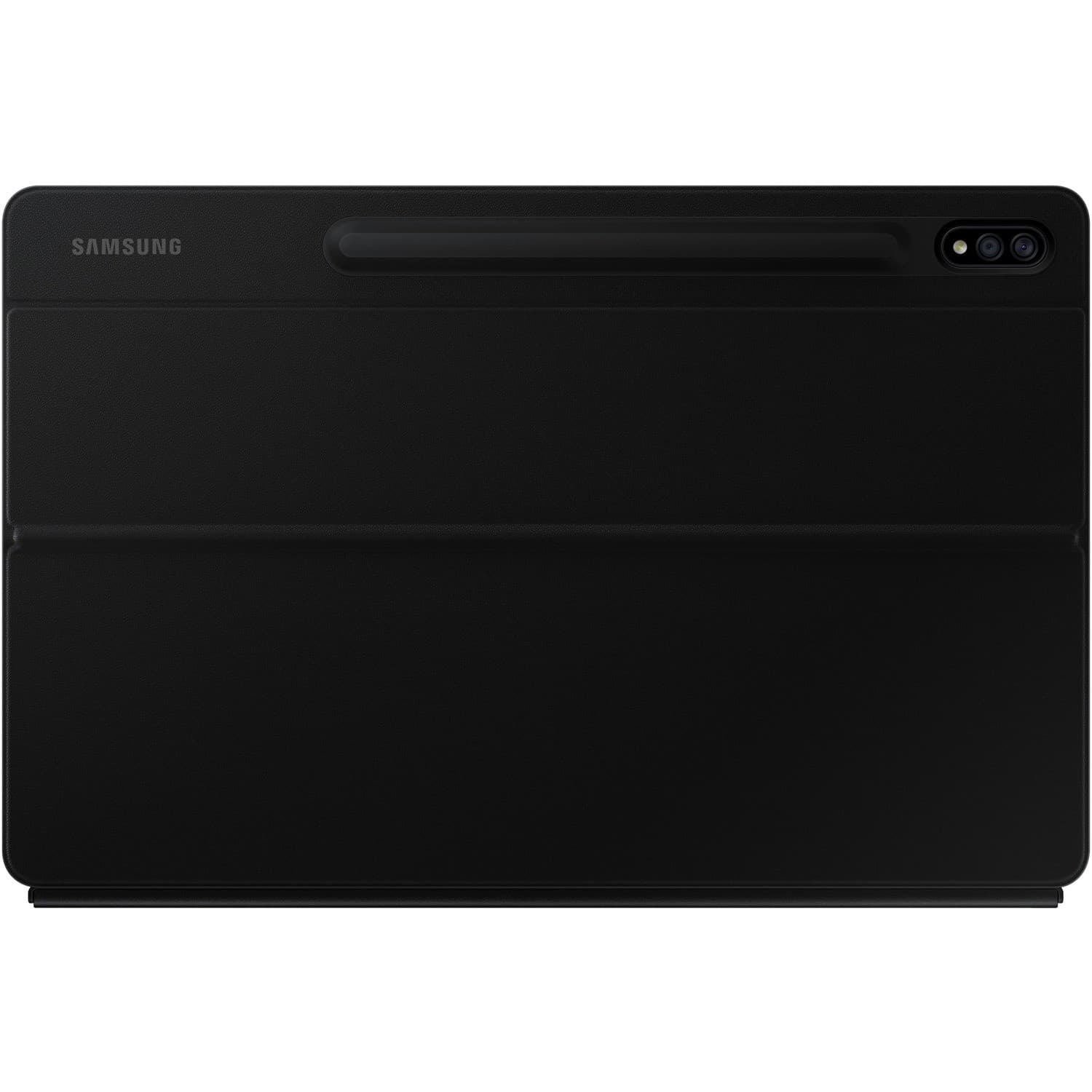 Samsung Book Cover Keyboard/Cover Case (Book Fold) Samsung Galaxy Tab S7+ Tablet - Black
