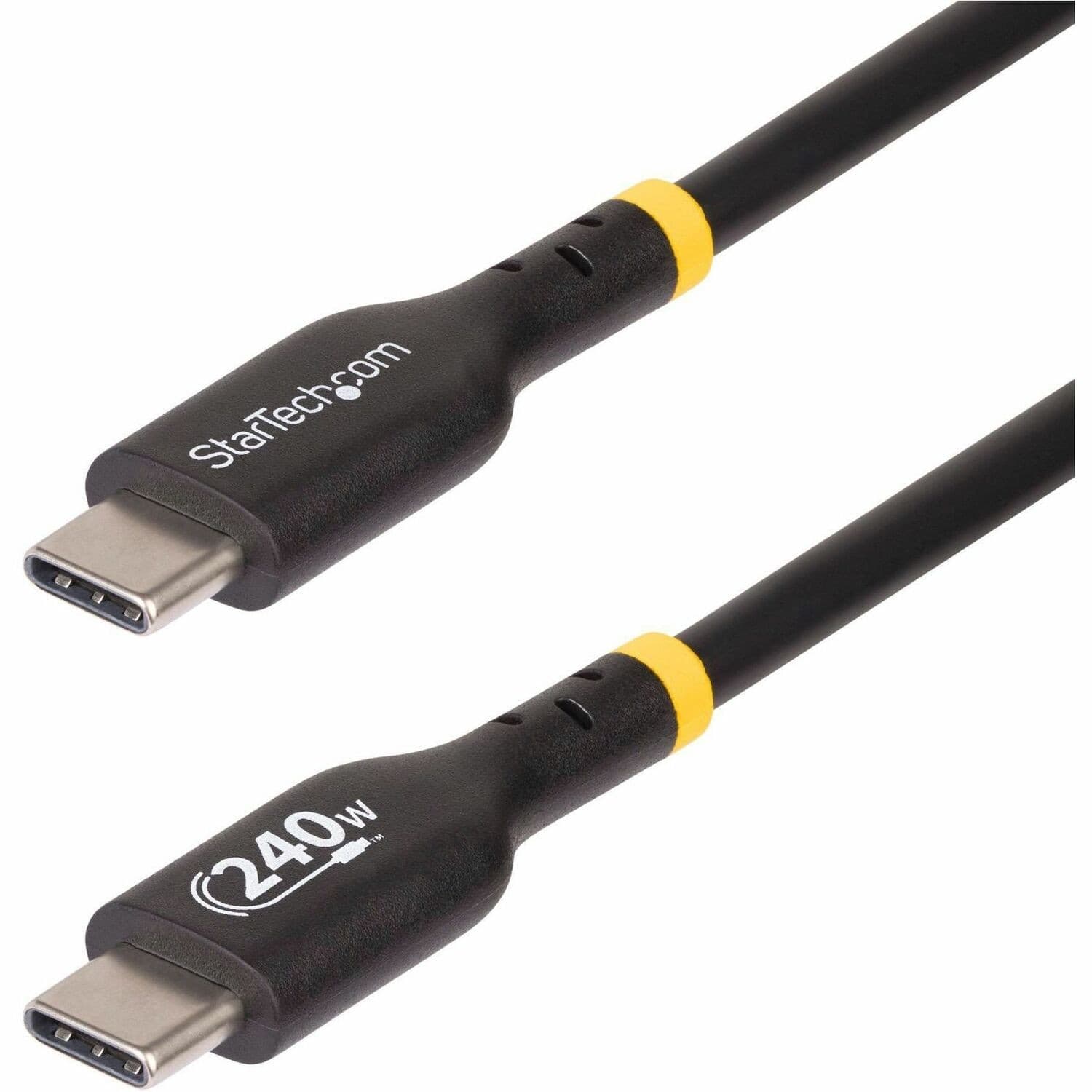 StarTech.com 6.6ft (2m) USB-C Charging Cable, Charge & Sync, 240W (5A) PD EPR, USB 2.0 Laptop Charger Cable, USB-IF Certified , TPE Jacket