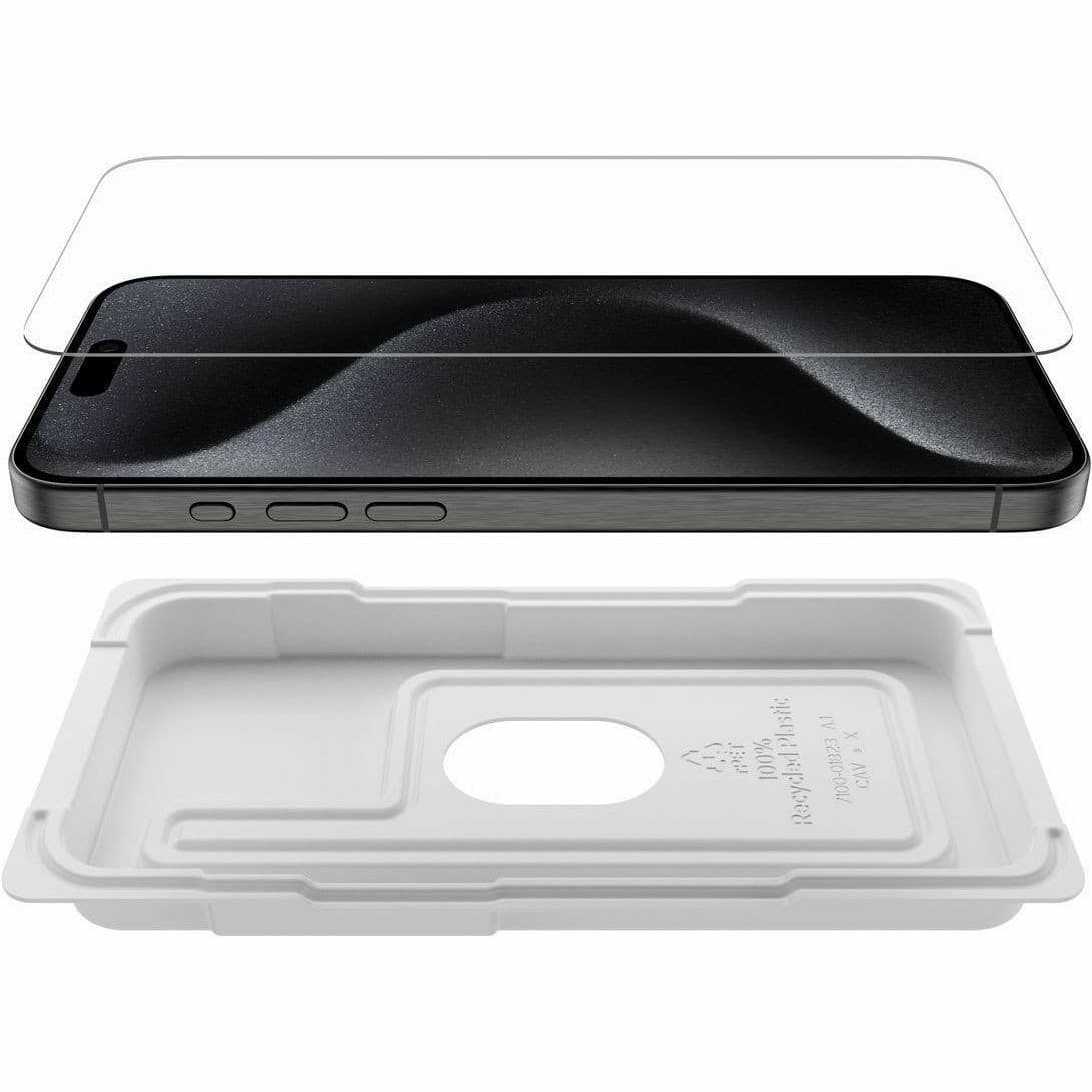 Belkin ScreenForce UltraGlass 2 9H Tempered Glass Screen Protector for iPhone 15 Pro Max