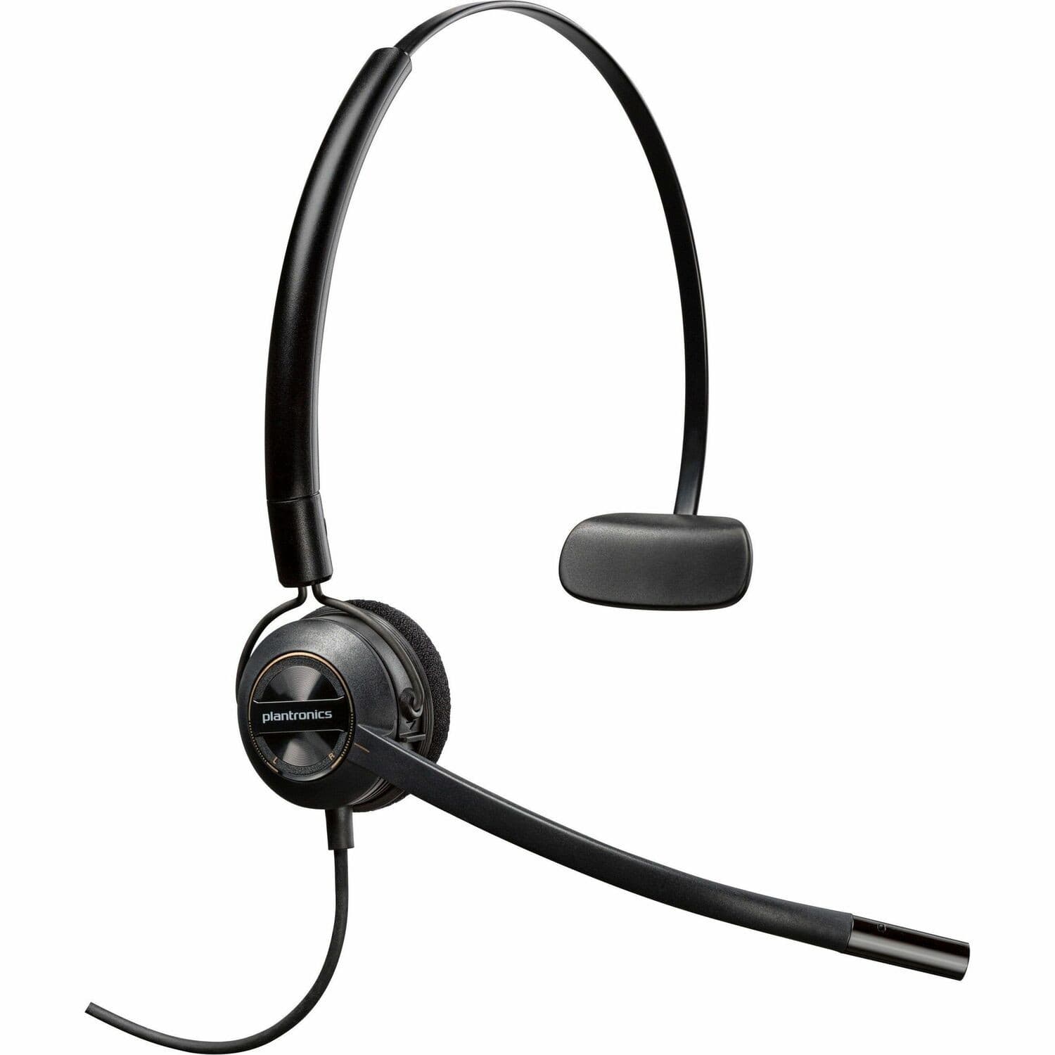 Poly EncorePro 500 540 Wired On-ear, Over-the-head, Over-the-ear, Behind-the-head Mono Headset - Black
