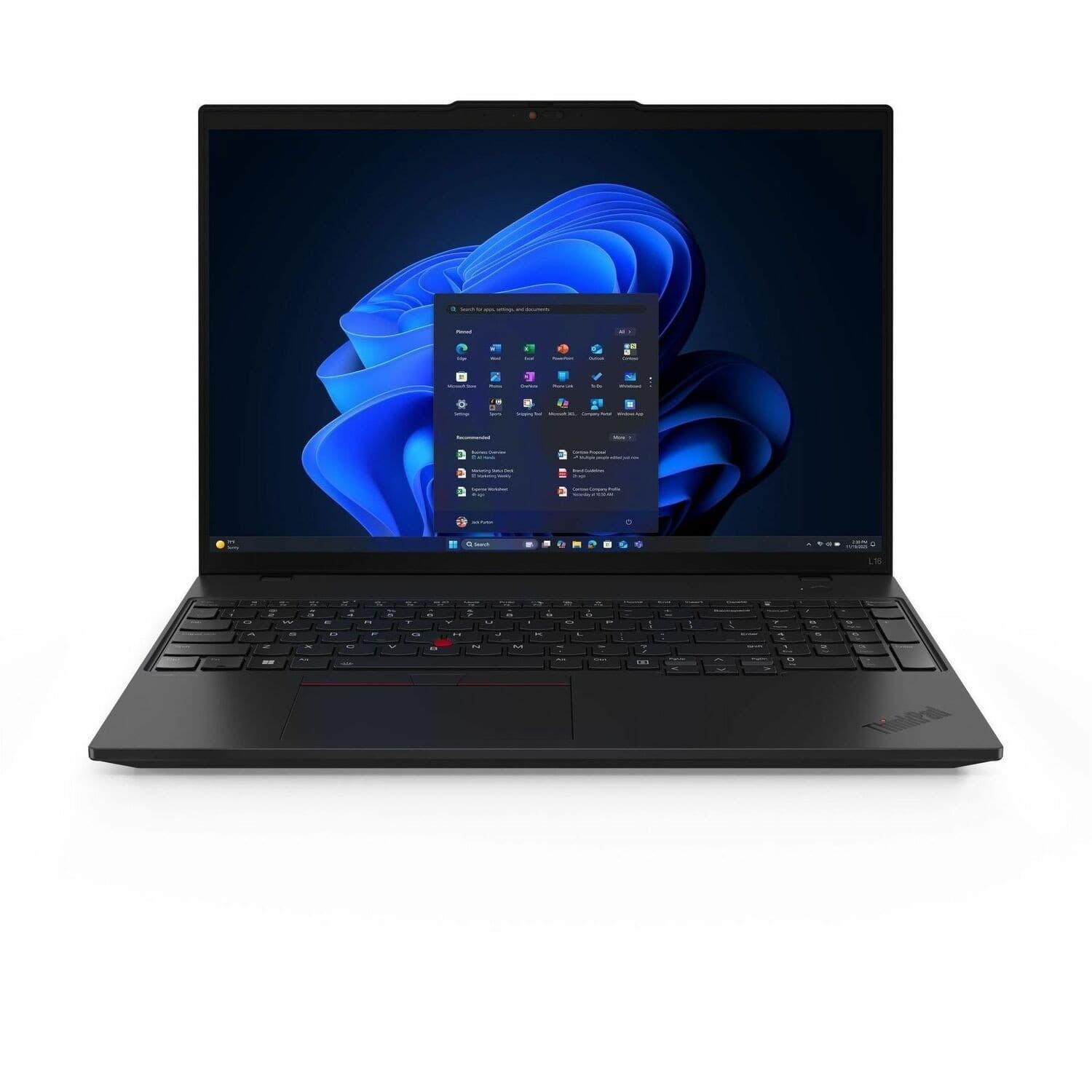 Lenovo ThinkPad L16 Gen 2 21RH001HAU 16" Copilot+ PC Notebook - WUXGA - 60 Hz - AMD Ryzen AI 5 PRO 340 - 16 GB - 512 GB SSD - Black