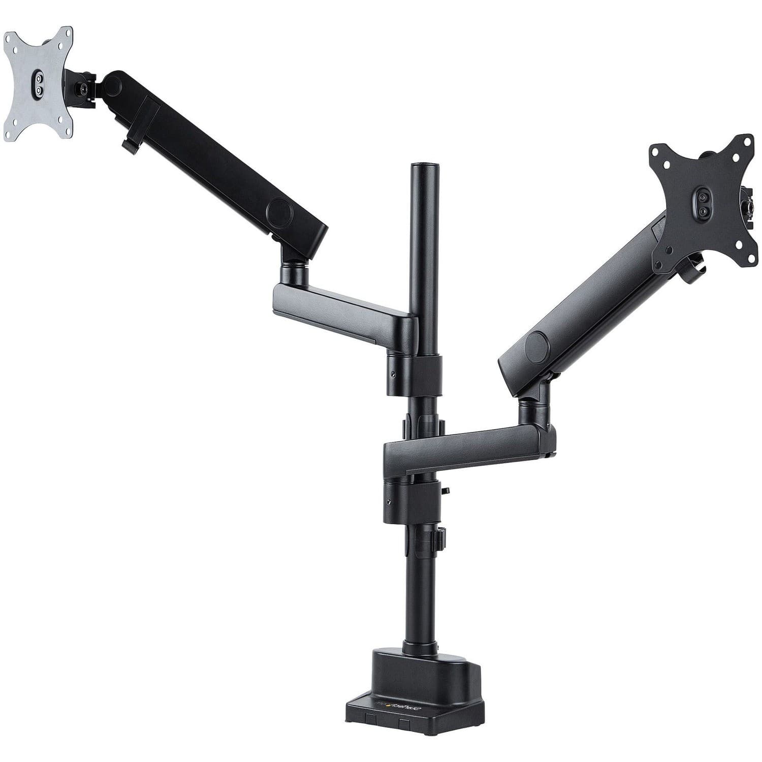 StarTech.com Desk Mount Dual Monitor Arm, Height Adjustable Monitor Mount for 2x VESA Displays up to 32" (17.6lb/8kg), Mechanical Spring