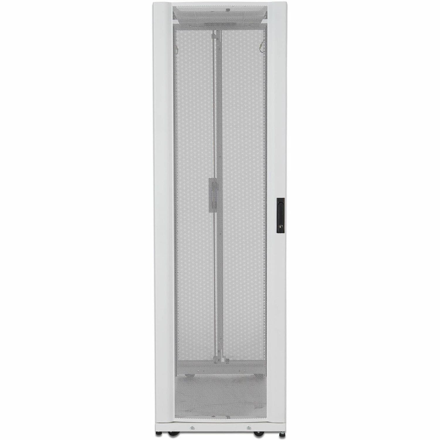 APC by Schneider Electric NetShelter SX AR3305W 45U Rack Cabinet for Server, LAN Switch - 482.60 mm Rack Width - White - TAA Compliant