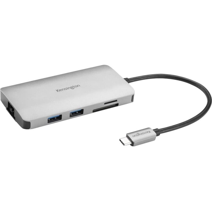 Kensington UH1400P USB Type C Docking Station for Smartphone, Monitor, Tablet, Notebook - Memory Card Reader - SD - 85 W - Portable