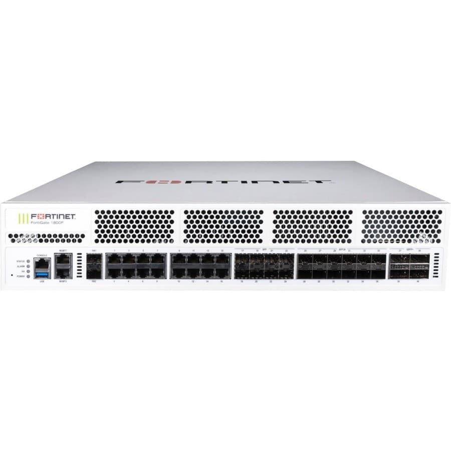 Fortinet FortiGate FG-1801F-DC Network Security/Firewall Appliance - 3 Year FortiCare Premium and FortiGuard Enterprise Protection