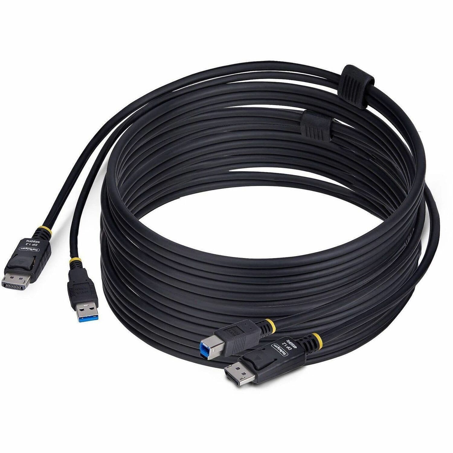 StarTech.com 10ft (3m) DisplayPort and USB 5Gbps KVM Cable, 4K 60Hz, Universally Compatible DP 1.2/USB 3.0 Combo Cable for KVM Switches