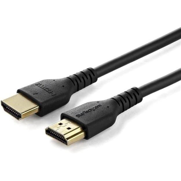 StarTech.com 6.6ft (2m) Slim HDMI 2.0 Cable, Flexible Premium HDMI Cord with Ethernet, 4K 60Hz HDR10, Aramid Fiber with TPE Jacket