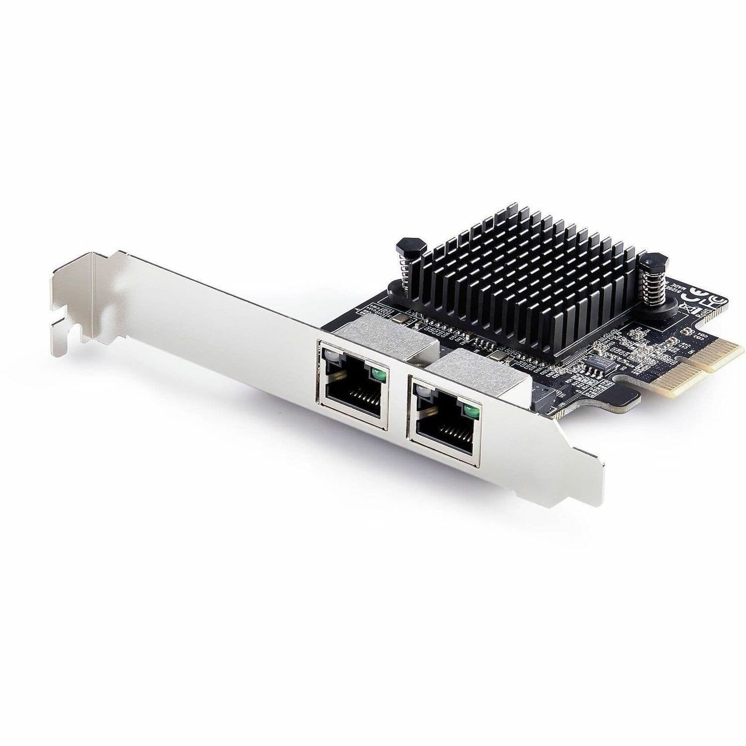 StarTech.com 2-Port 5G Gigabit PCIe Network Adapter Card, 5G/2.5G/1G/100M/10M, PCI Express NIC, Realtek RTL8126, Windows & Linux, TAA