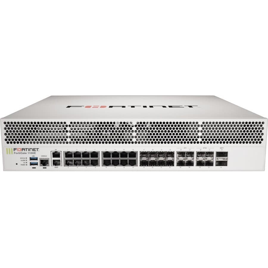 Fortinet FortiGate FG-1100E-DC Network Security/Firewall Appliance - 3 Year FortiCare Premium and FortiGuard Enterprise Protection