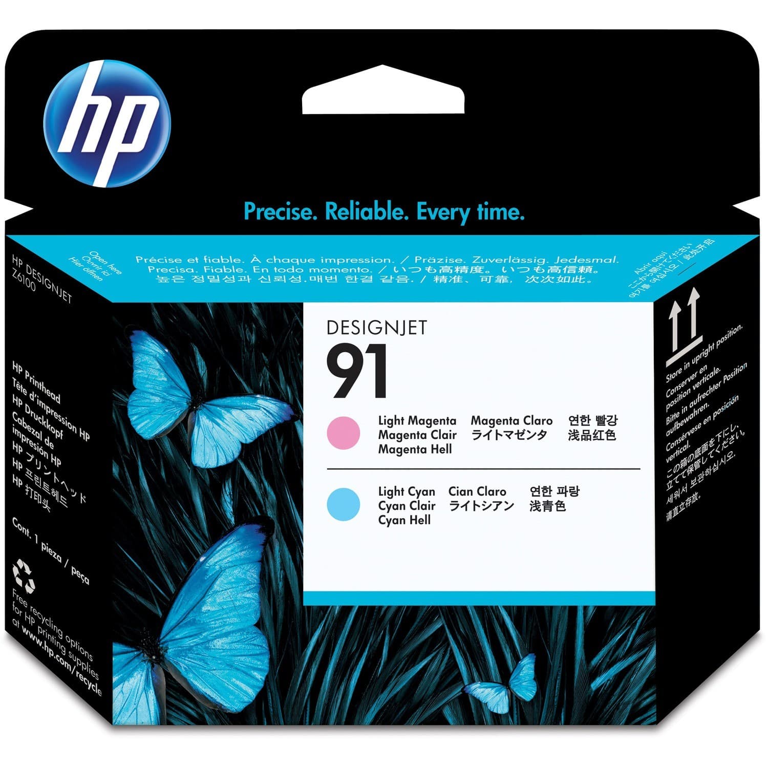 HP 91 (C9462A) Original Inkjet Printhead - Single Pack - Light Magenta - 1 Each