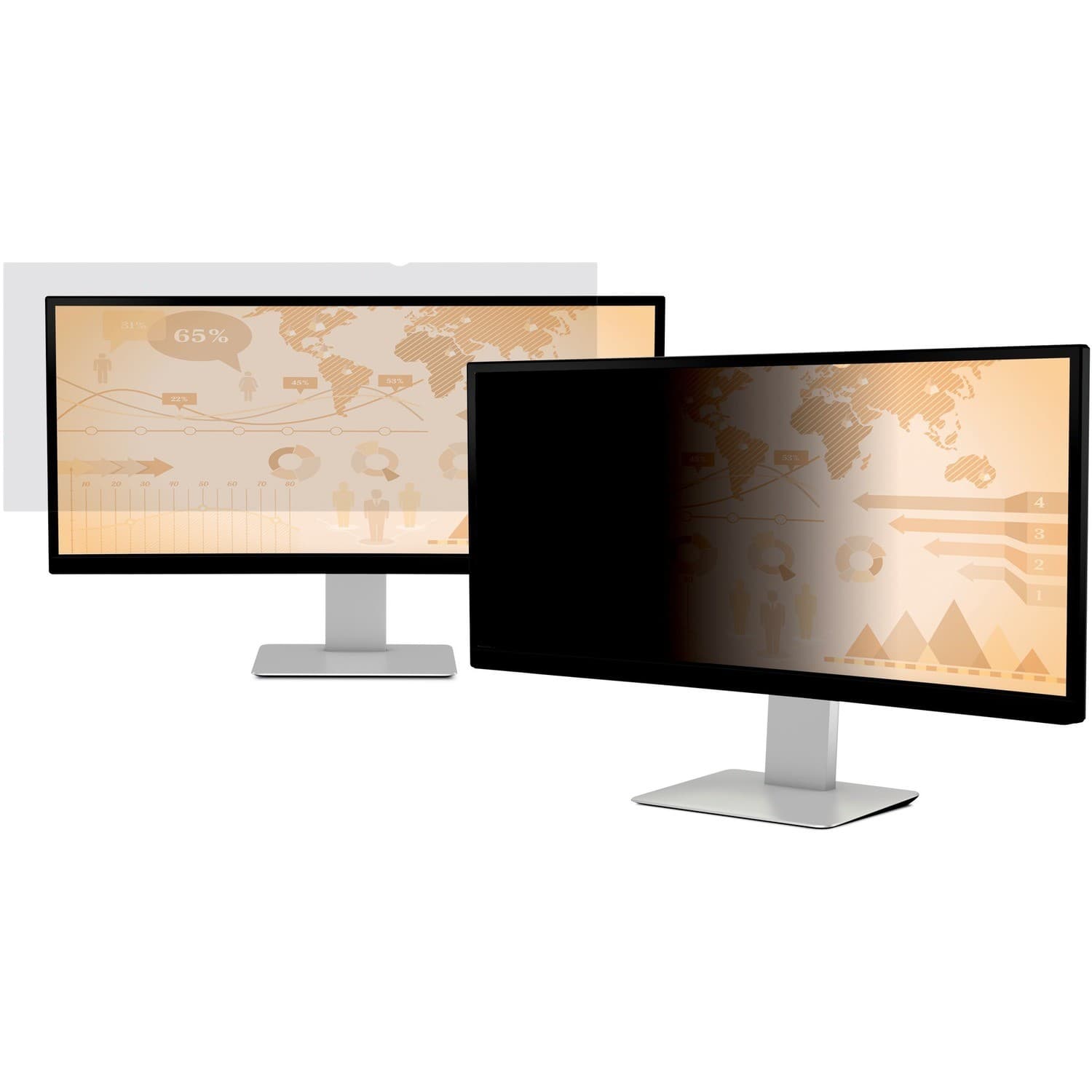 3M Anti-glare Privacy Screen Filter - Black, Matte