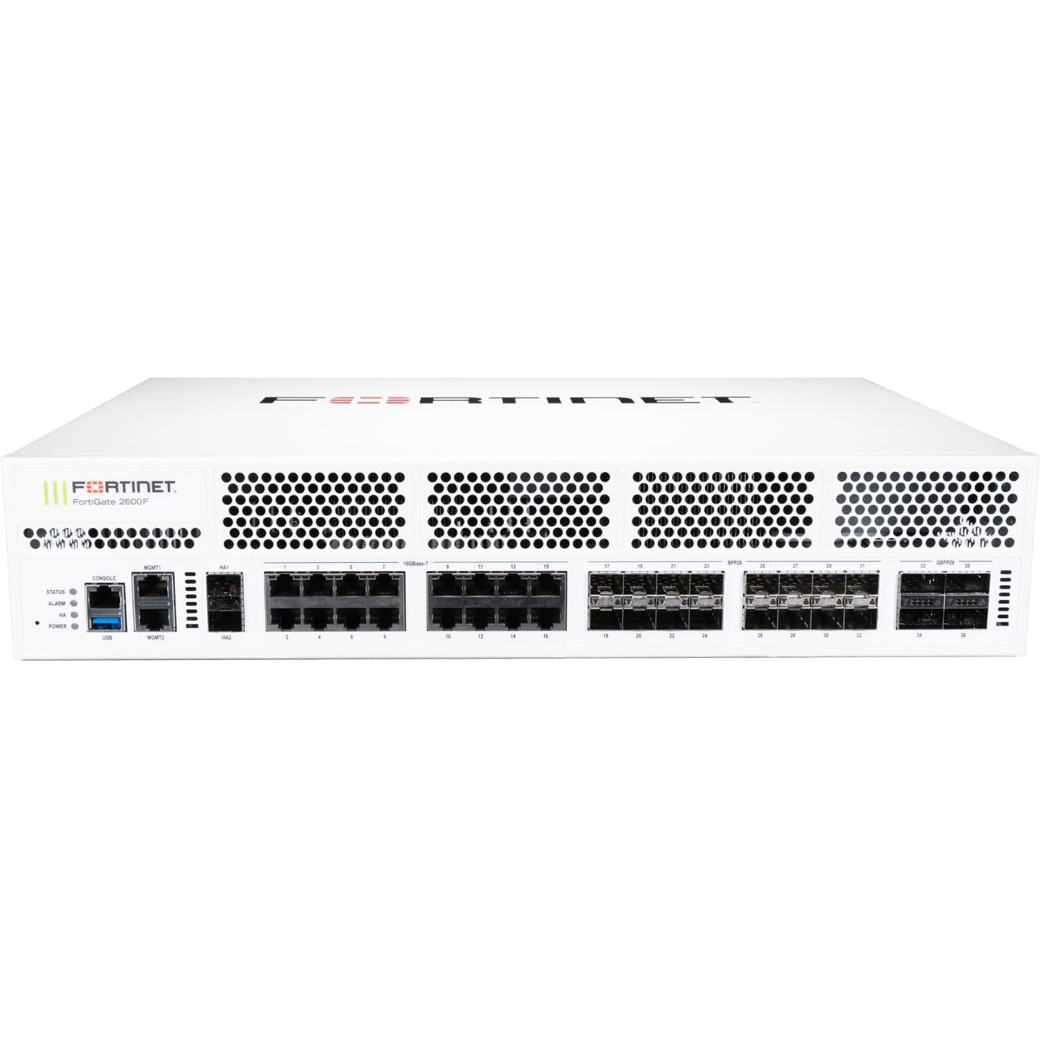 Fortinet FortiGate FG-2600F-DC Network Security/Firewall Appliance - 1 Year FortiCare Premium and FortiGuard Enterprise Protection