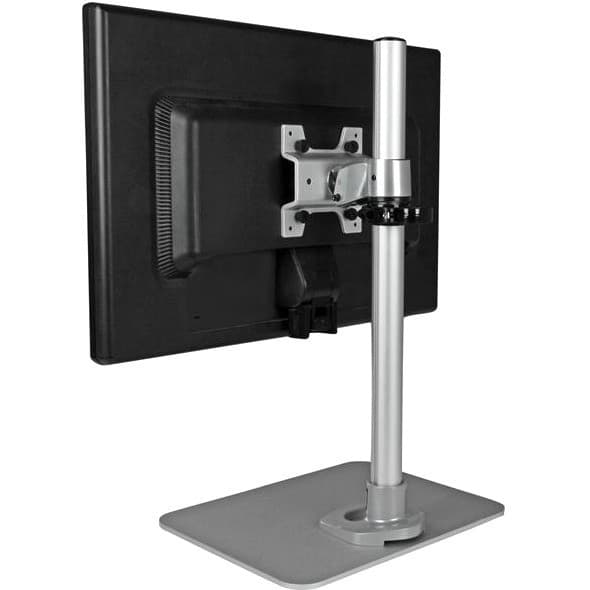 StarTech.com Single Monitor Stand, For up to 34" (30.9lb/14kg) VESA Mount Monitors, Works with iMac / Apple Cinema Displays, Steel, Silver