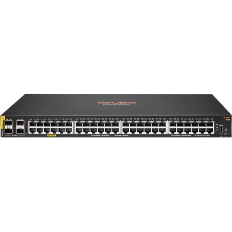 HPE CX 6000 48 Ports Manageable Ethernet Switch - Gigabit Ethernet - 10/100/1000Base-T, 100/1000Base-X