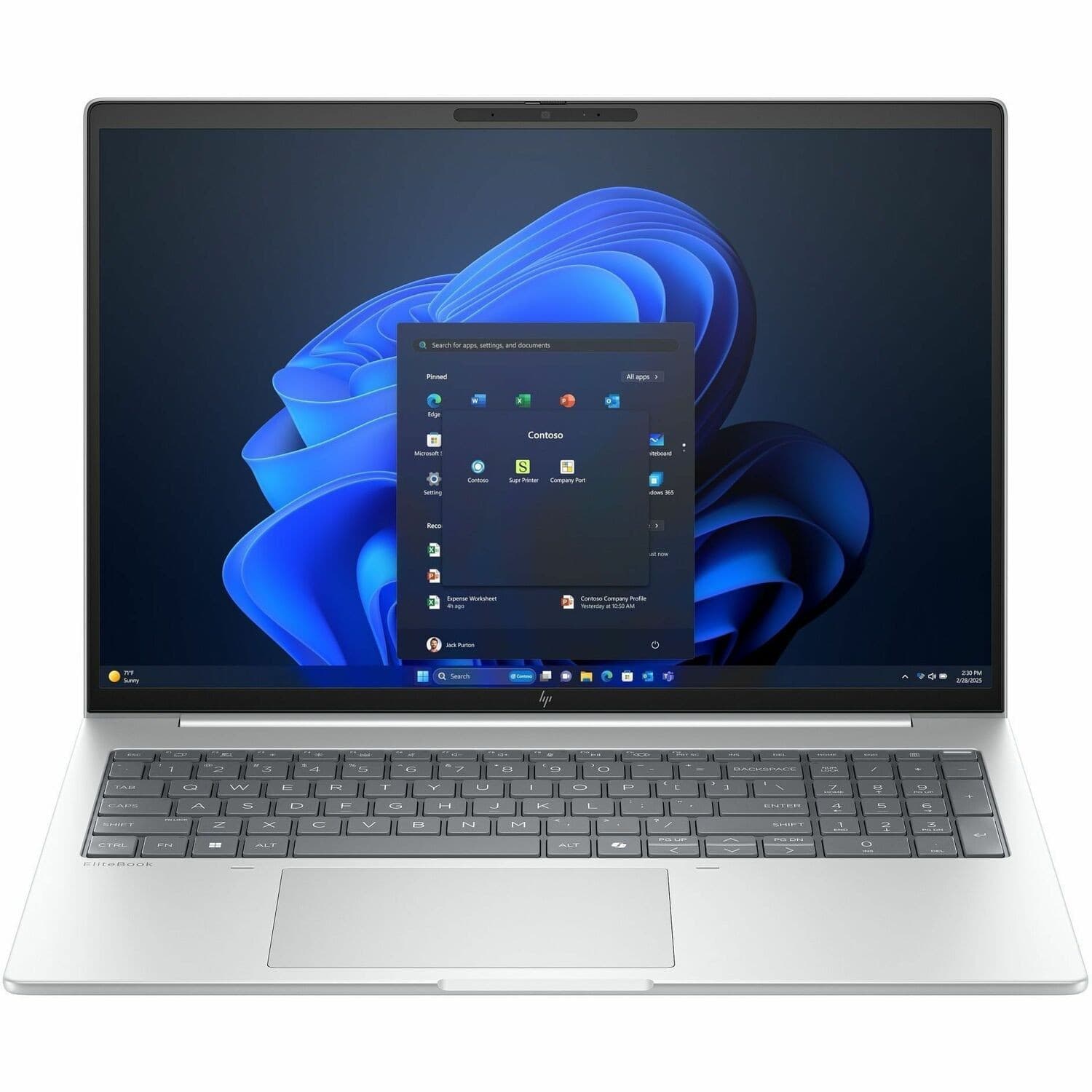 HP EliteBook 8 G1i 16" Notebook - WUXGA - 60 Hz - Intel Core Ultra 5 225U - 16 GB - 512 GB SSD - Glacier Silver