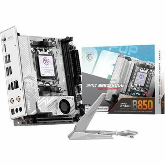 MSI MPG B850I EDGE TI WIFI Gaming Desktop Motherboard - AMD B850 Chipset - Socket AM5 - Mini ITX