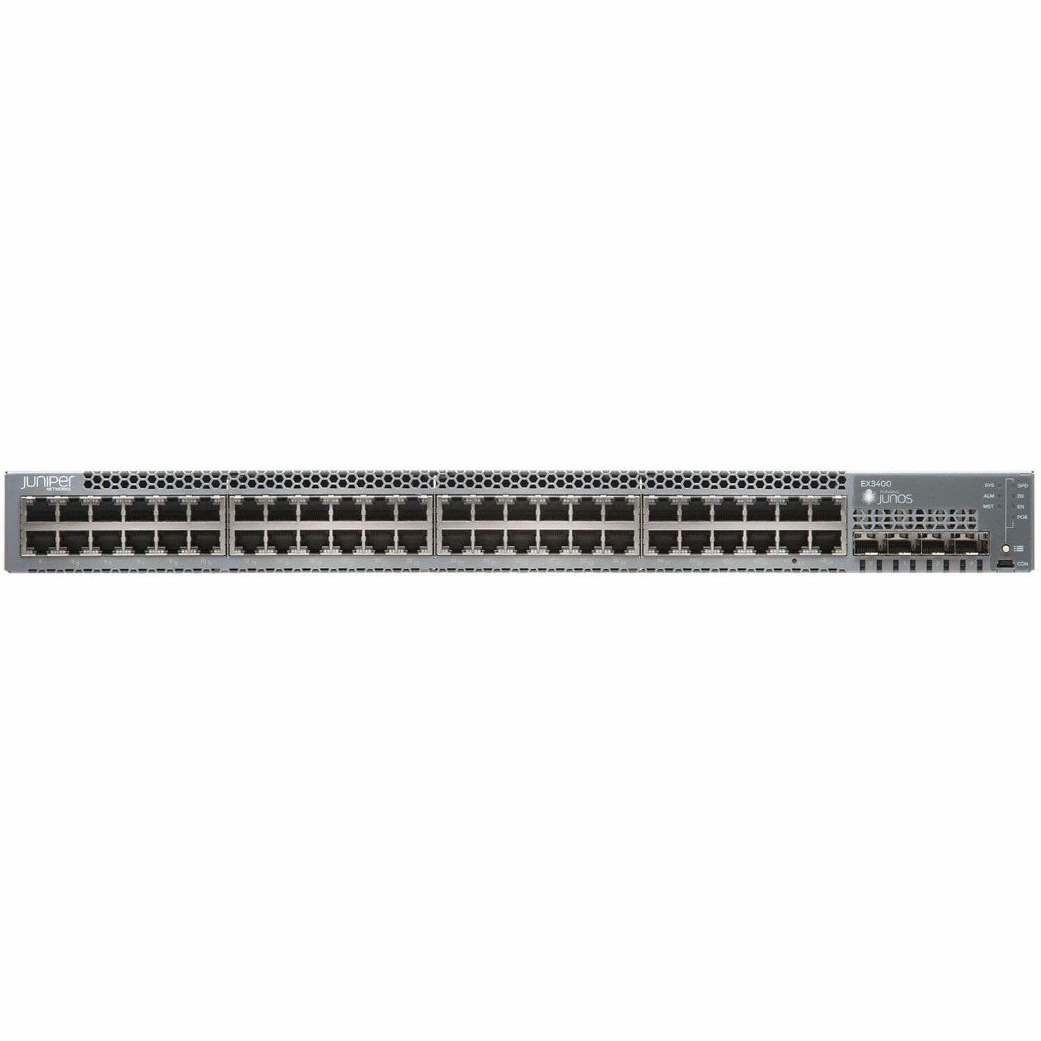 Juniper EX3400 EX3400-48P 48 Ports Manageable Layer 3 Switch - Gigabit Ethernet, 10 Gigabit Ethernet, 40 Gigabit Ethernet - 40GBase-X, 10GBase-X, 1000Base-T