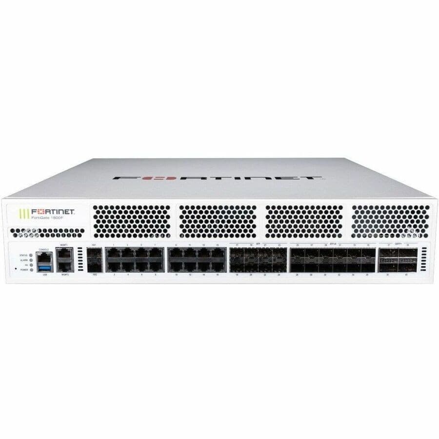 Fortinet FortiGate FG-1800F-DC Network Security/Firewall Appliance - 5 Year FortiCare Premium and FortiGuard Enterprise Protection