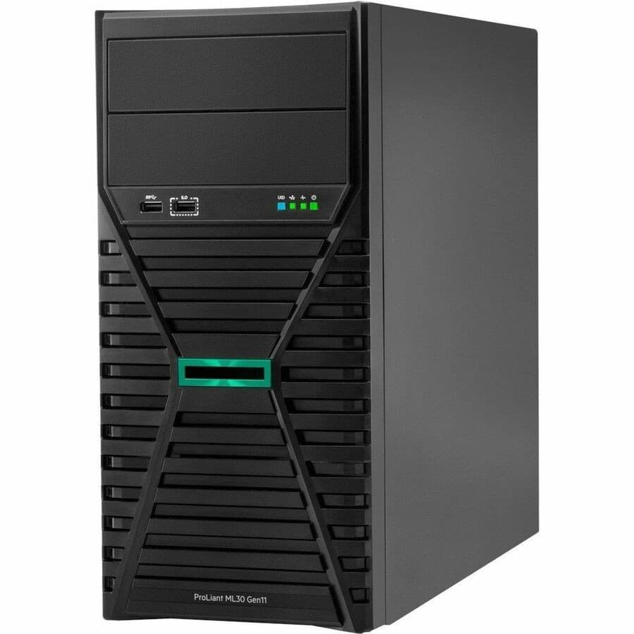 HPE ProLiant ML30 G11 4U Tower Server - 1 x Intel Xeon E-2434 3.40 GHz - 32 GB RAM - 2 TB HDD - (2 x 1TB) HDD Configuration - Serial ATA/600 Controller