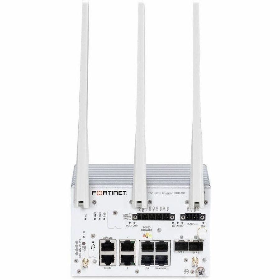 Fortinet FortiGate Rugged FGR-50G-5G Network Security/Firewall Appliance - 1 Year FortiCare Premium and FortiGuard Unified Threat Protection (UTP)