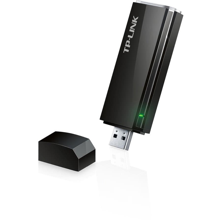 TP-Link Archer T4U IEEE 802.11 a/b/g/n/ac Dual Band Wi-Fi Adapter for Desktop Computer, Media Player, Notebook, Smart TV