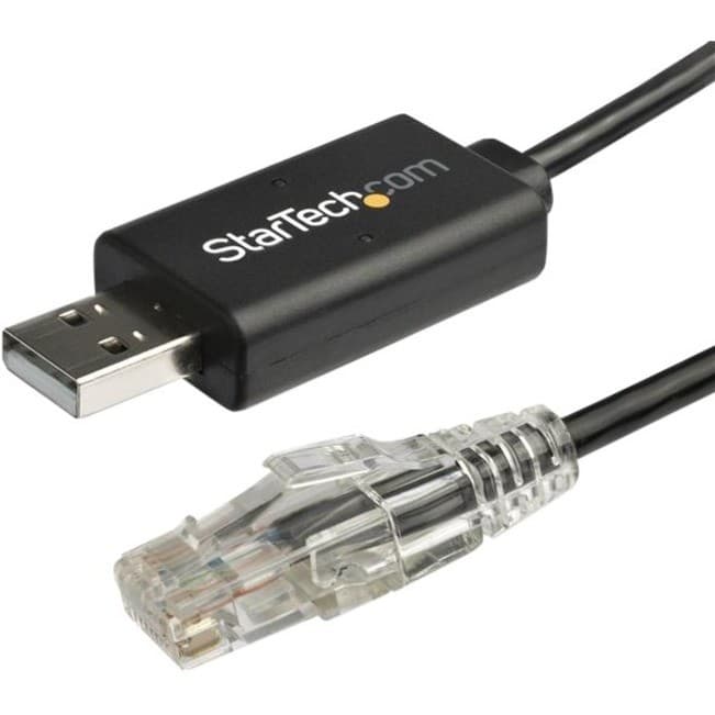 StarTech.com 6 ft / 1.8 m Cisco USB Console Cable - USB to RJ45 Rollover Cable - Transfer rates up to 460Kbps - M/M - Windowsï¿½, Mac and Linuxï¿½ Compatible