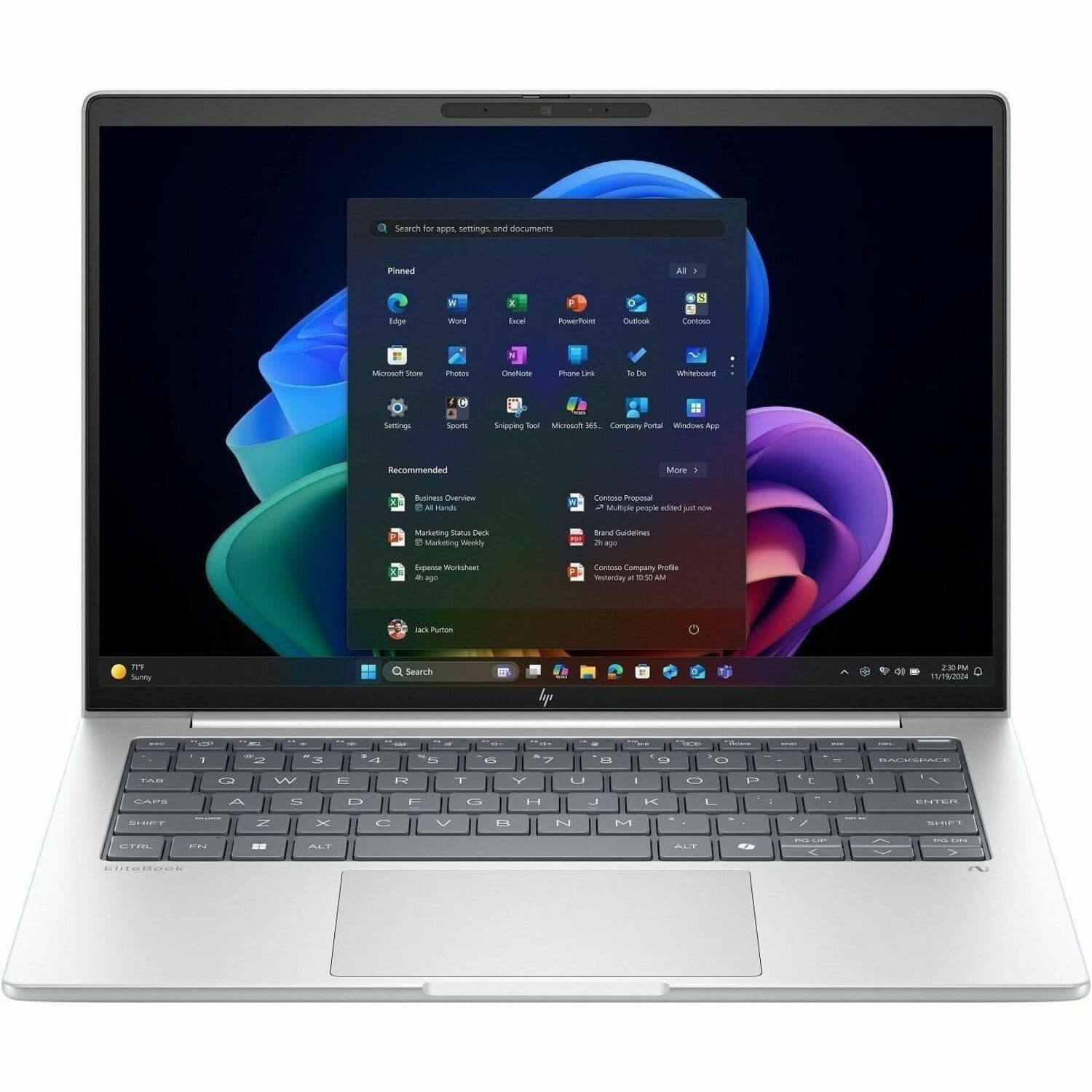 HP EliteBook 8 G1i 16" Notebook - WUXGA - 60 Hz - Intel Core Ultra 5 226V - 16 GB - 512 GB SSD - Glacier Silver Aluminum