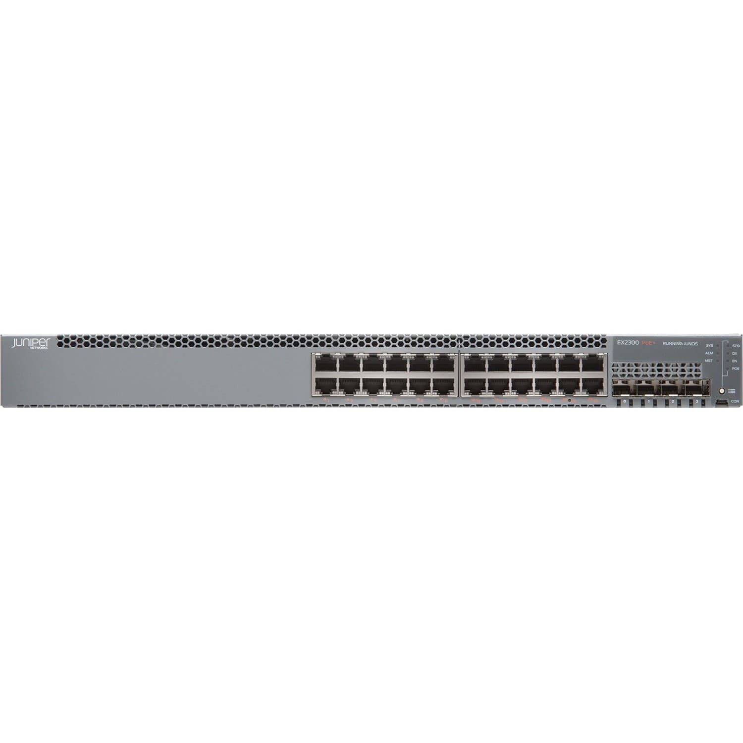 Juniper EX2300 EX2300-24P 24 Ports Manageable Layer 3 Switch - Gigabit Ethernet, 10 Gigabit Ethernet - 10/100/1000Base-T, 10GBase-X - TAA Compliant